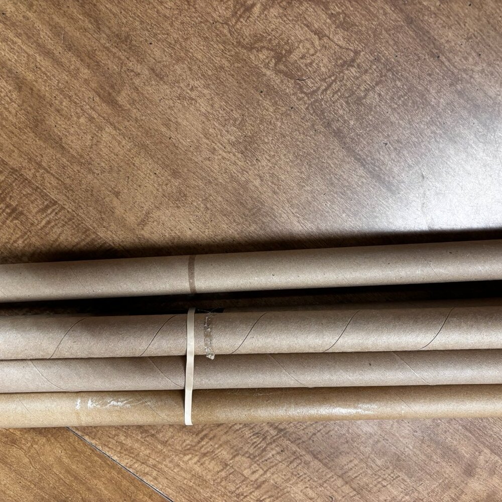 7+ Recycled 18" Paper cardboard TUBES ROLLS CLEAN-arts crafts scrapbooking Schol